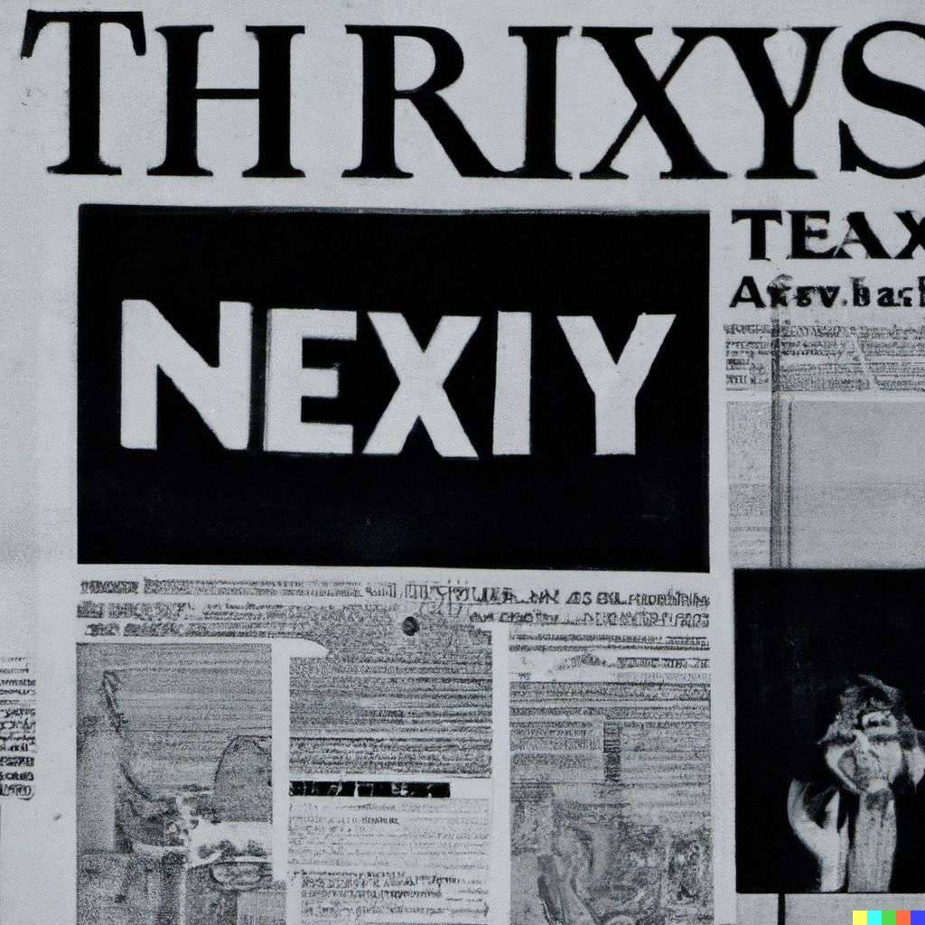 a representation of anxiety, front page of The New York Times, 1990